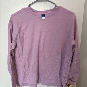 Old Navy Lavender Long Sleeve Tee